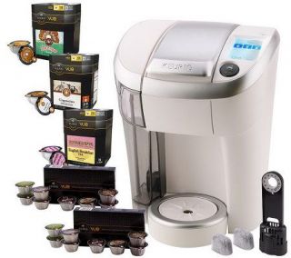 Keurig Vue V500 Single Serve Coffee Maker w/ 56 Vue Packs & Water Filter —