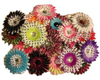 Tacie's Boutique (100) Splash of Print & Polka Dot Flower Heads 4"   Artificial Flowers