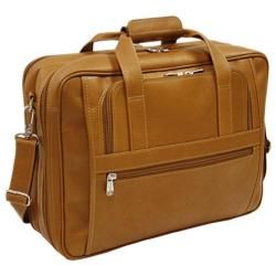 Piel Leather Large/Ultra Compact Computer Bag 2930 Saddle Leather Piel Leather Laptop Cases