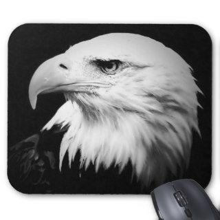 Black & White Bald Eagle Mousepad