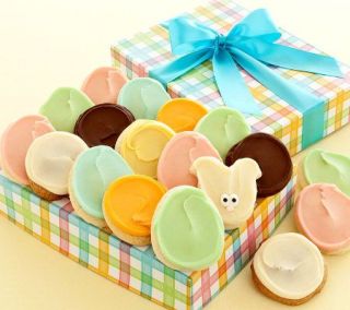Cheryls Easter Cookie Gift Box   24 Frosted Cookies —