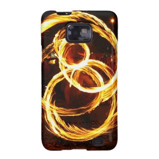 Spinning Fire   Abstract Samsung Galaxy S2 Case