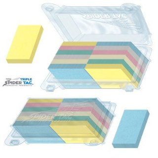 SpiderTacTripletac Super Sticky Notes, Pastels, 2 x 3 Inches, 12/pack  Sticky Note Pads 