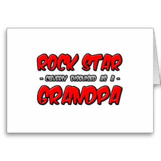 Rock StarGrandpa Greeting Card