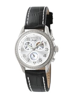 Womens Angel Black Leather Watch by Invicta Watches
