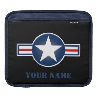 Personalized Air Force Logo iPad Sleeve