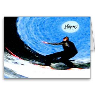 Happy Surfer Birthday Greeting Cards