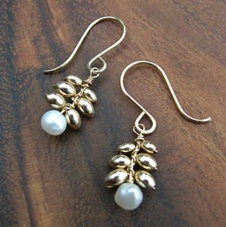 pearl sprig earrings by sarah hickey