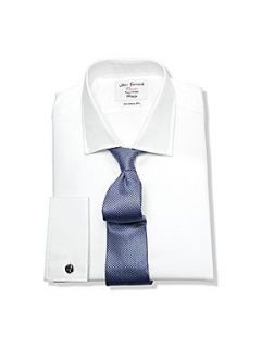 TM Lewin Luxury twill fitted shirt White