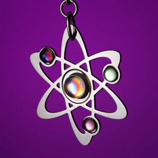 Rutherford Bohr Model Atom Earrings