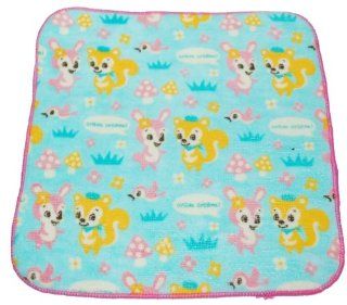 Cram Cream 100% Cotton Super Kawaii Wash Cloth Designed In Japan    10 Styles To Choose From, Squirrel Couple Baby