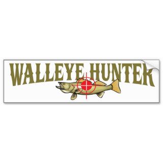 Walleye Hunter Bumper Stickers