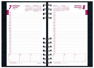 Brownline 2012 CoilPro Daily Planner, Black, 8 x 5 Inches (CB634C.BLK)  Appointment Books And Planners 