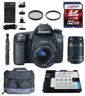 Canon EOS 70D Accessory Kit Includes Canon EF 70 300mm f/4 5.6L IS USM UD Lens + Lens Pouch + Gadget Bag + Battery + Travel Charger + Filters + 32GB Deluxe Kit  Digital Camera Accessory Kits  Camera & Photo