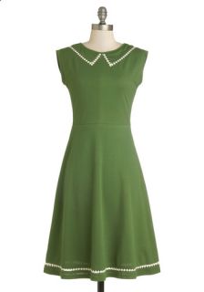 Author Outings Dress in Green  Mod Retro Vintage Dresses