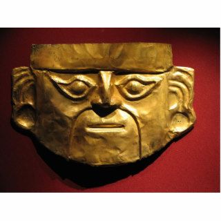 Inca gold mask, Lima, Peru Photo Cut Out