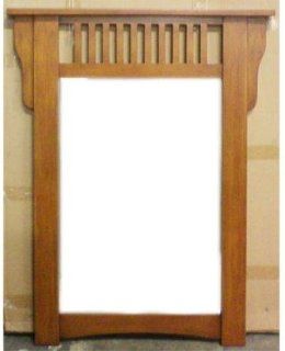 Mission Vanity Mirror (Medium Pecan) (40"H x 30"W x 2"D)   Bathroom Furniture Sets