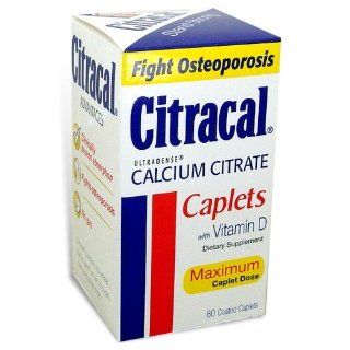 Citracal with Vitamin D, Maximum Dose 630 mg, 60 Caplets Health & Personal Care