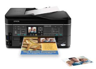 Epson WorkForce 630 Wireless All in One Color Inkjet Printer, Copier, Scanner, Fax (C11CB07201)  Inkjet Multifunction Office Machines  Electronics