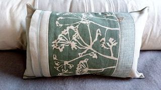 cow parsley cushion by helkatdesign