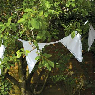 pure white bunting 11.5metres by life's a party