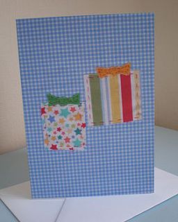 bright presents children's birthday card by lullaby blue