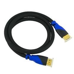 Mesh Blue/ Black HDMI Cable (Pack of 2) Eforcity A/V Cables