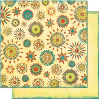 Flower Child Double Sided Heavy Weight Paper 12"X12" Love Beads