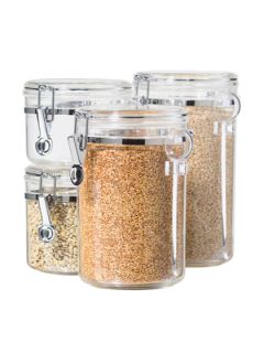 Acrylic Clamp Canister (4 PC) by Oggi