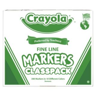 Crayola Fine Markers Classpack   200 Count