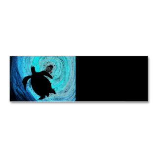 Sea Turtle Silhouette (K.Turnbull Art) Business Card Template