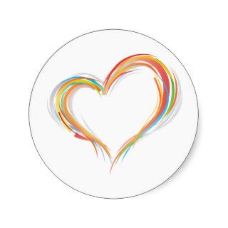 Love Round Sticker