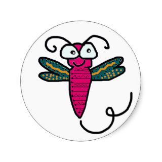 adorable dragonfly stickers