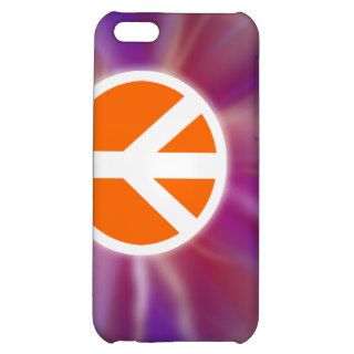Peace Sign Tie Dye Orange iPhone 4 Speck Case Case For iPhone 5C