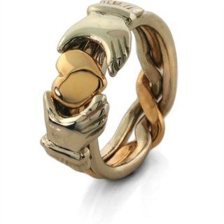 Ladies Fenian Claddagh Puzzle Ring LG 3JOL Jewelry Products Jewelry