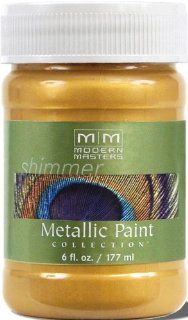 Modern Masters ME658 06 Metallic Gold Rush, 6 Ounce   Household Paint Solvents  