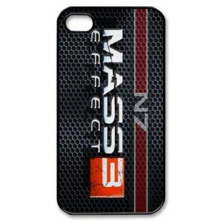 Lucky Grass   Mass Effect Pattern Iphone 4 & 4s Case Cover , Hard Shell Protector Back Cover Case for Iphone Apple 4 4s Cell Phones & Accessories