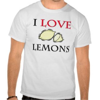 I Love Lemons Tee Shirts