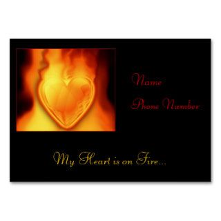 My Heart is on Fire Business Card