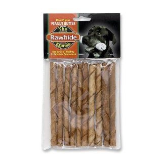 The Rawhide Express Peanut Butter Stick Dog Chew, 3/8 by 5 Inch, 10 Pack  Pet Treat Bones 