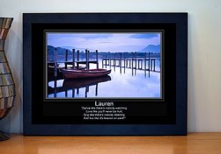personalised photographic print travel boats by alphabet interiors