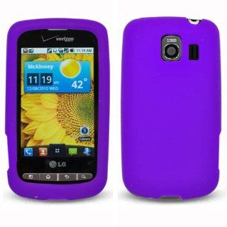Soft Skin Case Fits LG VS660 Vortex Purple Skin Verizon Cell Phones & Accessories