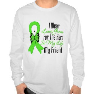 Lymphoma Cancer Ribbon My Hero My Friend T shirts