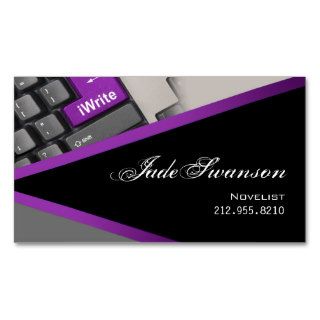 iWrite   Novelist Writer Editor Business Card