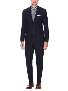 Wool Solid Suit by Hickey Freeman