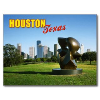 Houston Skyline Eleanor Tinsley Park, TX Post Card