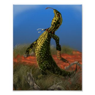 "Hunter"    Australian Goanna Lizard Poster