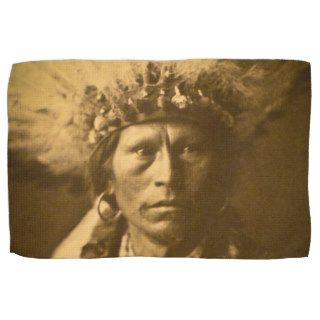 Apache Indian Chief Garfield Jicarilla Vintage Kitchen Towels