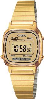 Casio LA 670WEGA 9EF Ladies Collection Gold Watch Watches