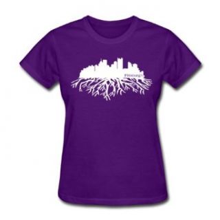 Spreadshirt Women's Pittsburgh Skyline RootsT Shirt Clothing